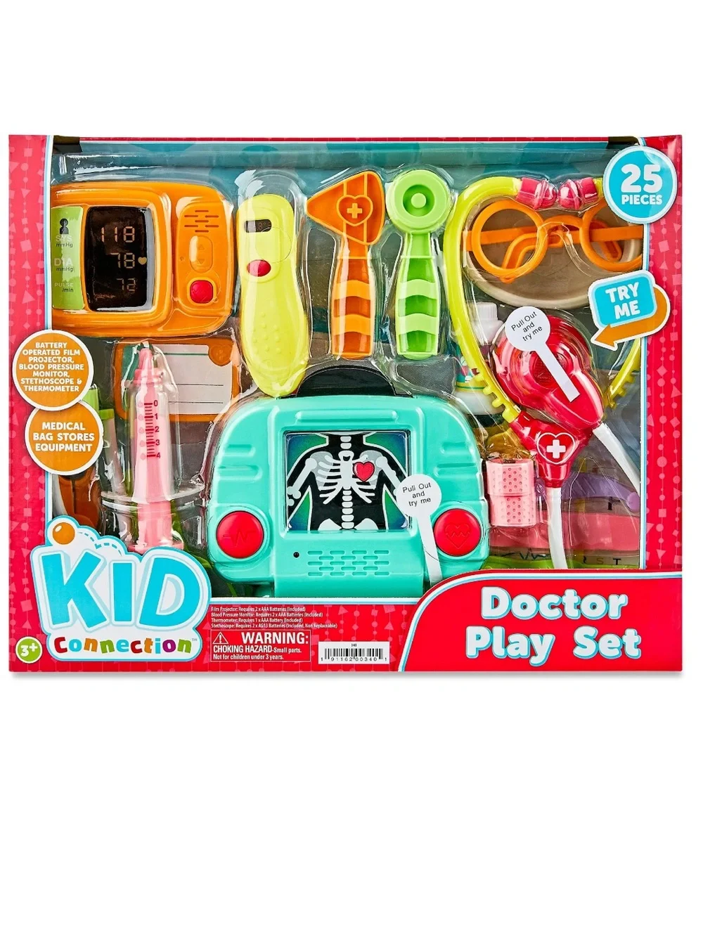 Kid Connection Doctor Play Set 25 Pieces X Ray Stethoscope | Toddler Toy *NEW*